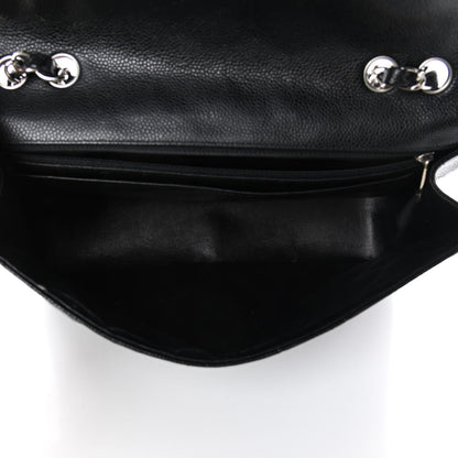 Chanel Caviar Quilted Jumbo Single Flap Black 4 of 8