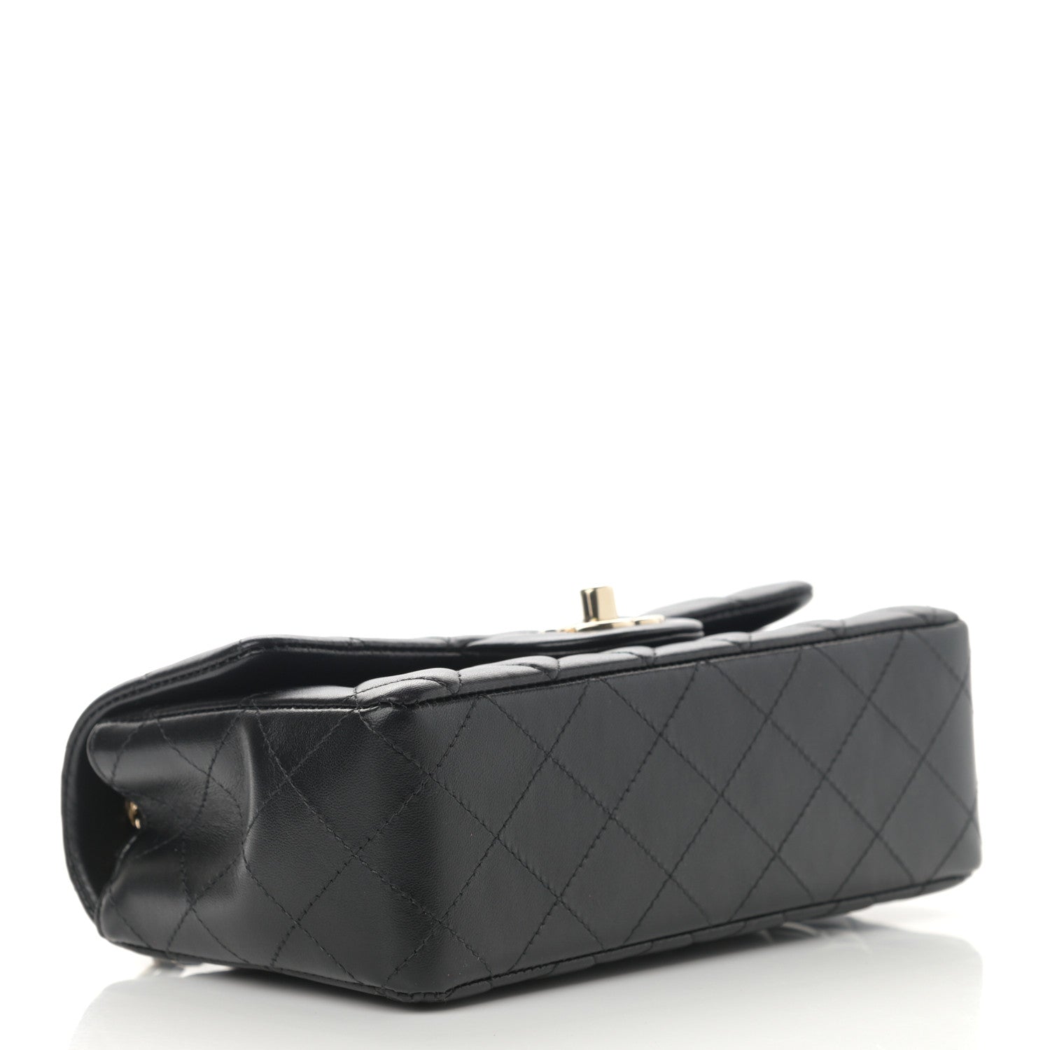 Chanel Lambskin Quilted Mini Rectangular Flap Black 3 of 11