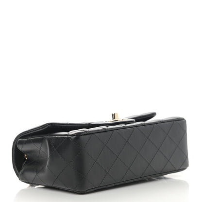 Chanel Lambskin Quilted Mini Rectangular Flap Black 3 of 11