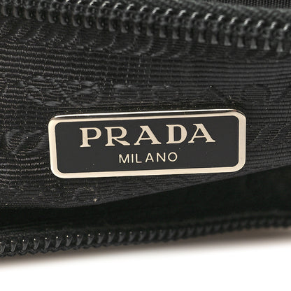 Prada Tessuto Nylon Saffiano Wristlet Black 6 of 9