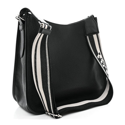 Prada Vitello Daino Soft Hobo Messenger Bag Black 3 of 10