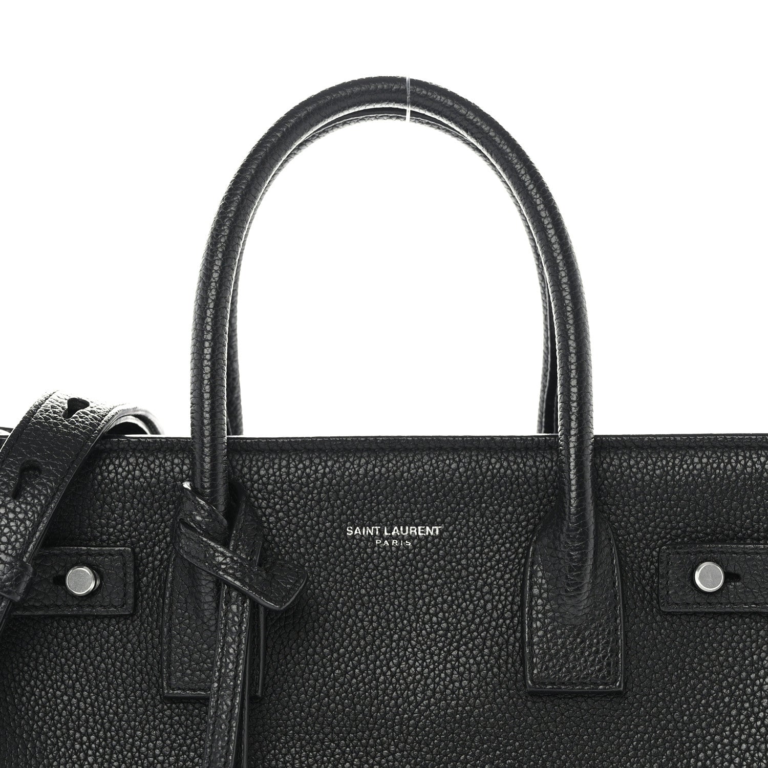 Saint Laurent Grained Calfskin Baby Sac De Jour Souple Black 9 of 13