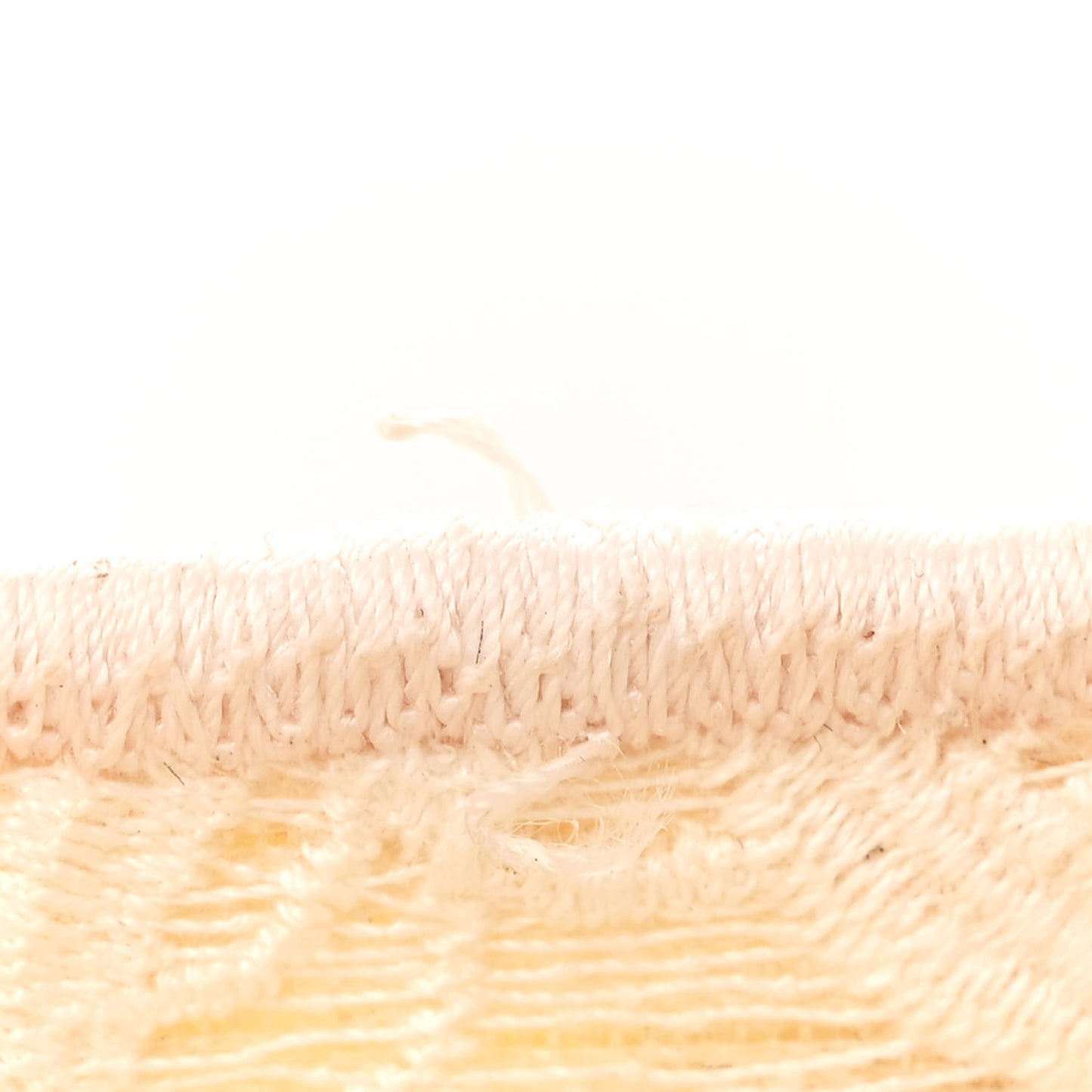 Transparent Embroidered Mesh Macrame Mini Book Tote White