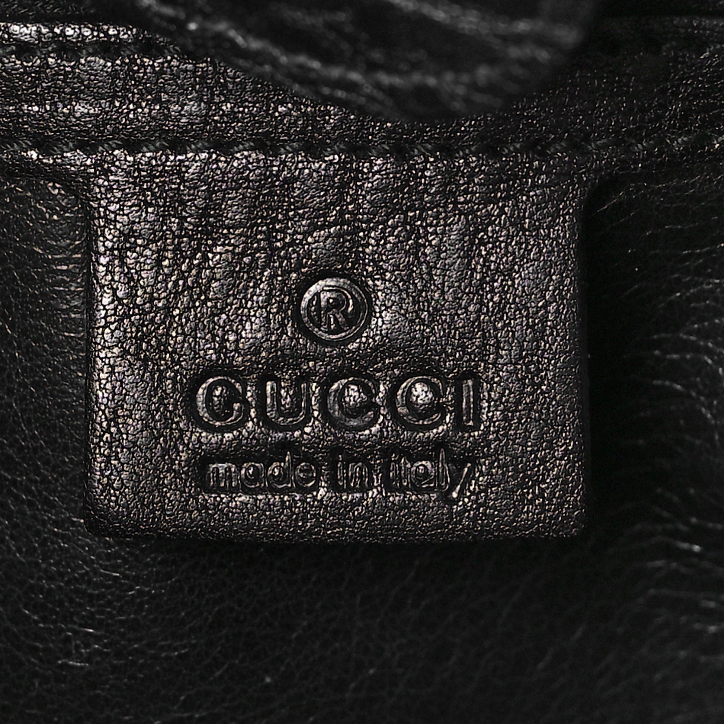 Snakeskin Large GG Running Tote Black