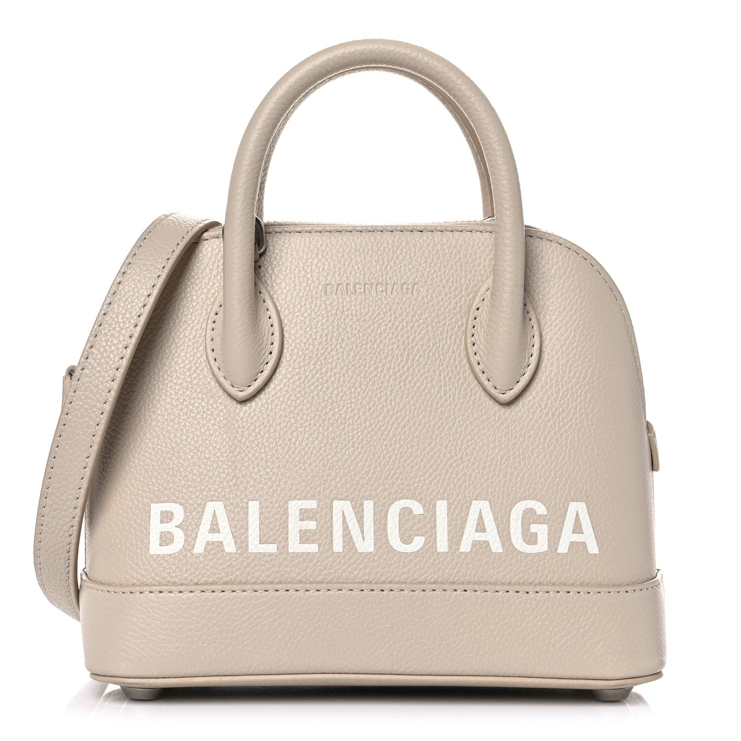 Balenciaga Grained Calfskin XXS Ville Top Handle Bag Beige 1 of 20