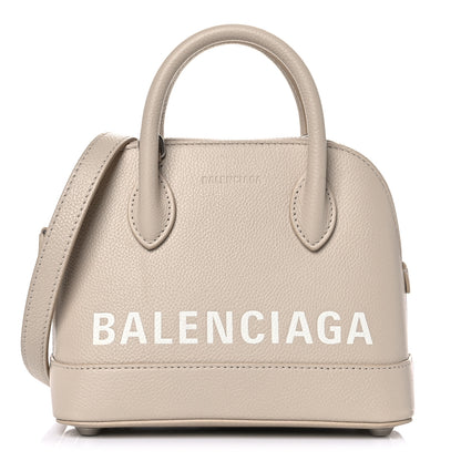 Balenciaga Grained Calfskin XXS Ville Top Handle Bag Beige 1 of 20