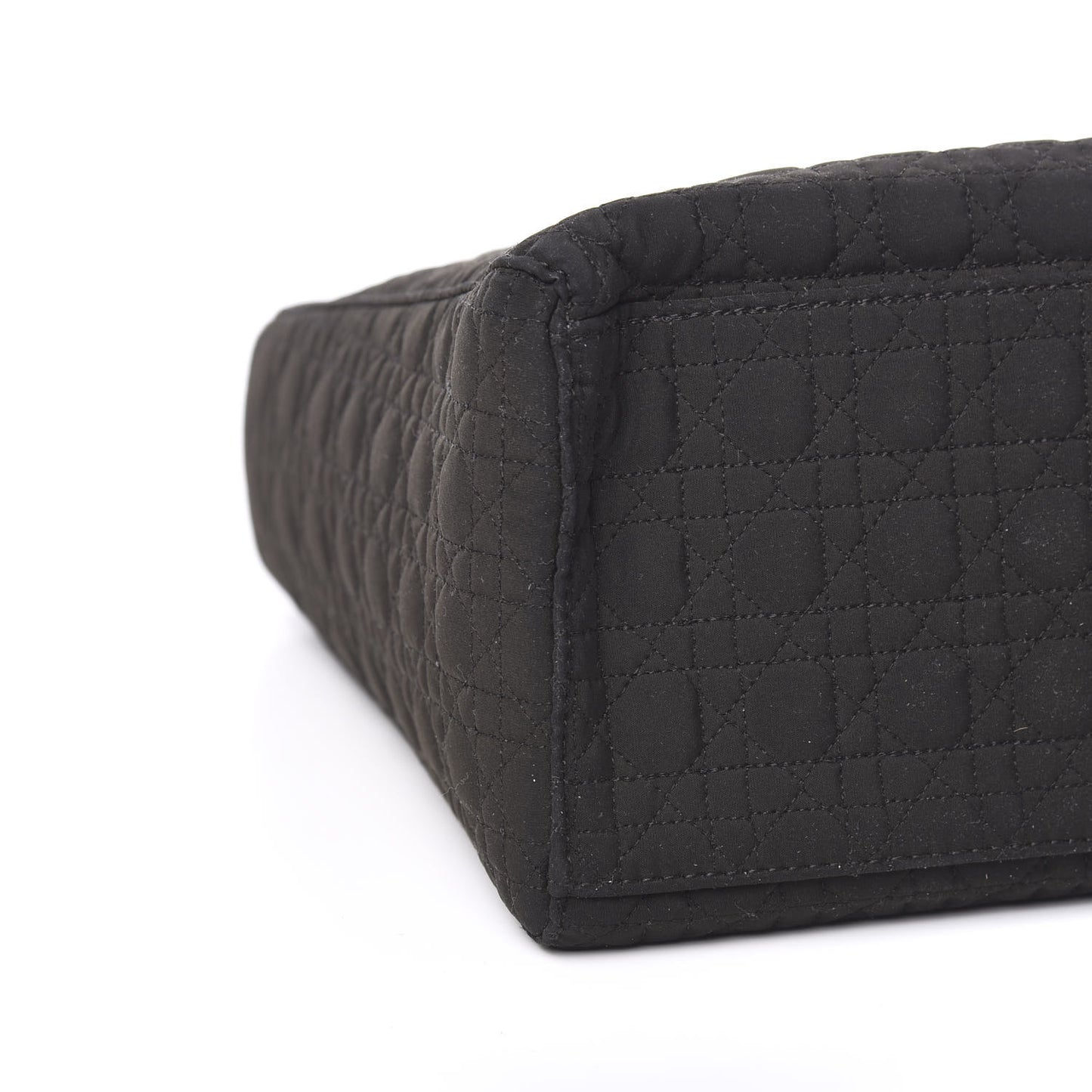 Nylon Cannage Medium Lady Dior Black