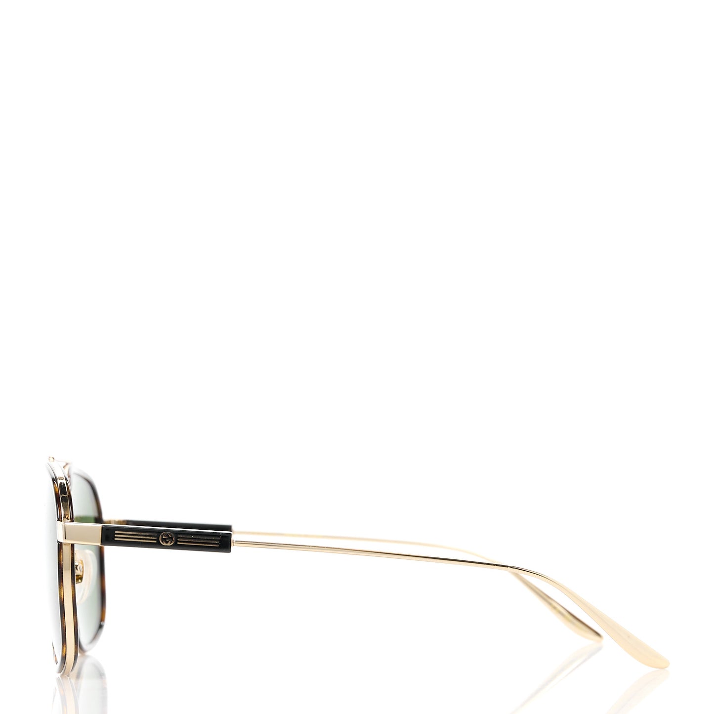Metal Square Frame Sunglasses GG1310S Black