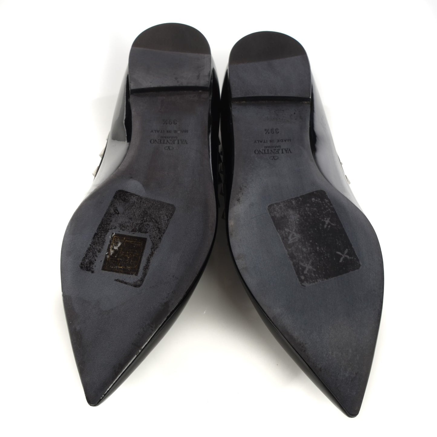 Patent Rockstud Ballerina Flats 39.5 Black