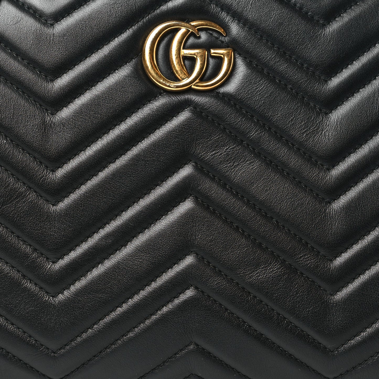 Calfskin Matelasse Small GG Marmont Tote Black