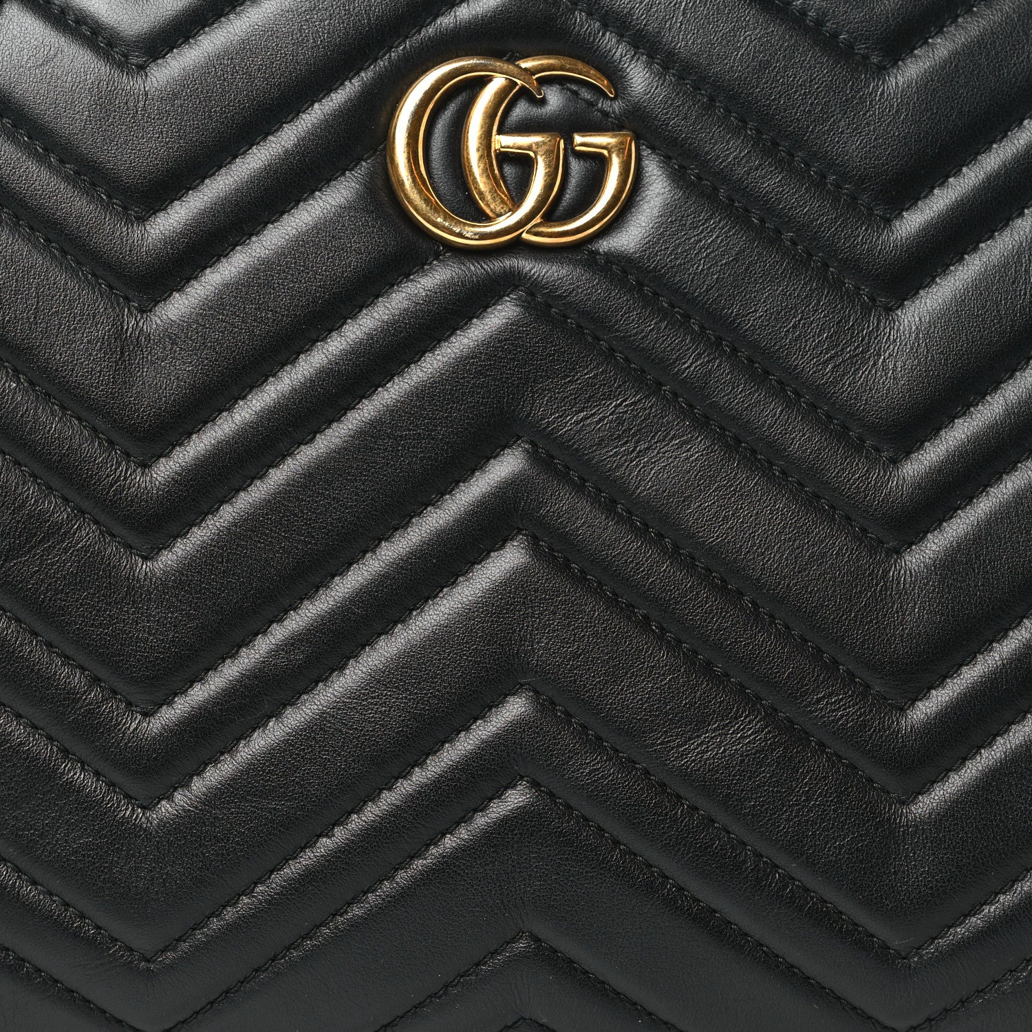 Gucci Calfskin Matelasse Small GG Marmont Tote Black 8 of 15