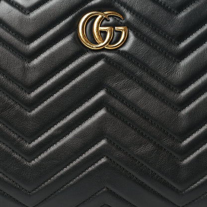 Gucci Calfskin Matelasse Small GG Marmont Tote Black 8 of 15