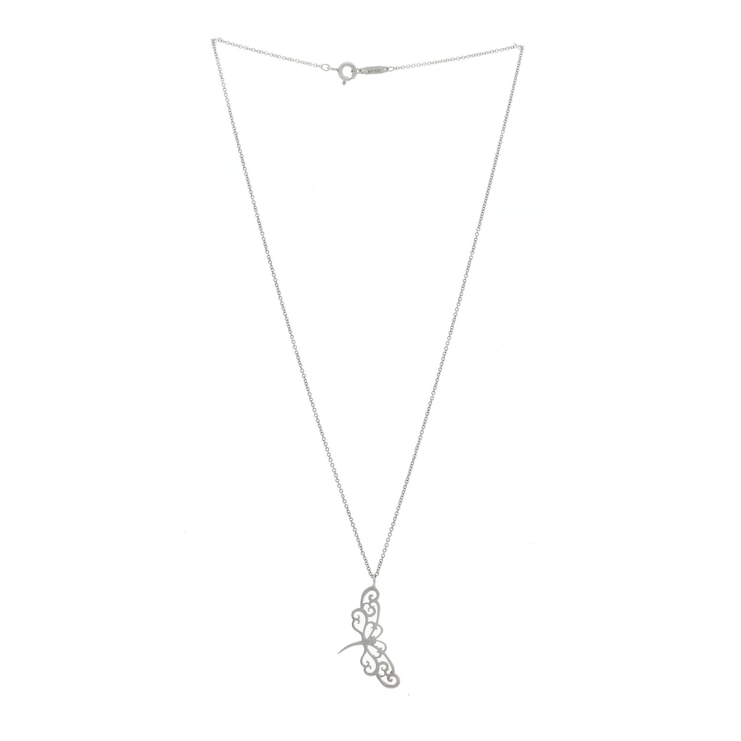 Sterling Silver Enchant Dragonfly Pendant Necklace
