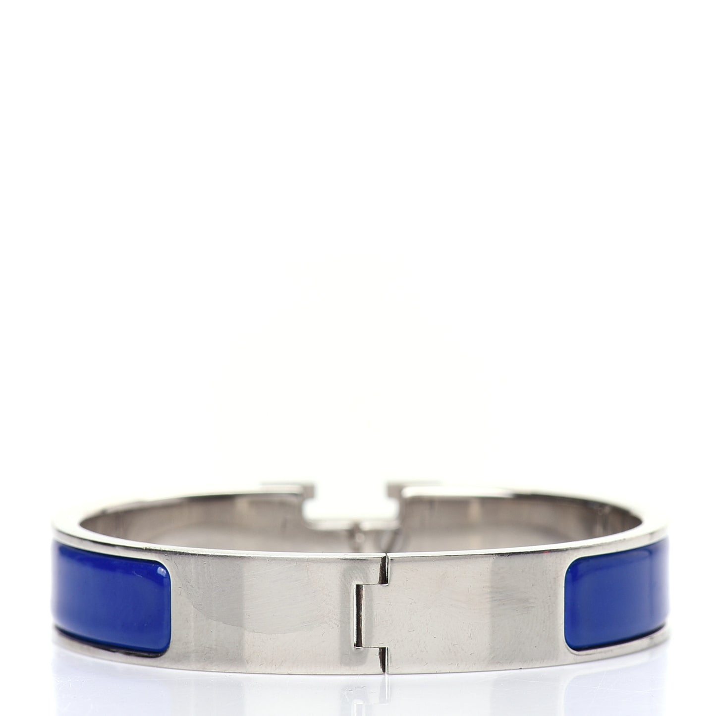 Narrow Enamel Clic Clac H Bracelet PM Bleu Royal