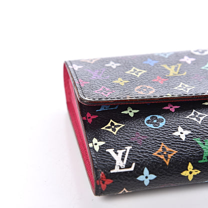 Louis Vuitton Monogram Multicolor Sarah Wallet Black Grenade 8 of 12