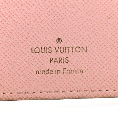 Louis Vuitton Damier Azur Victorine Wallet Rose Ballerine 6 of 13