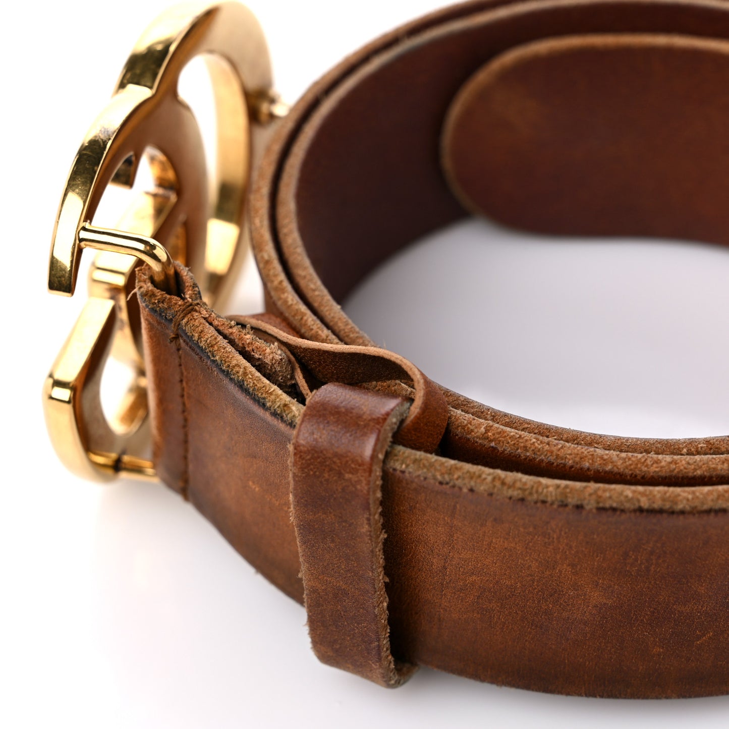 Faded Calfskin Double G Belt 75 30 Cuir