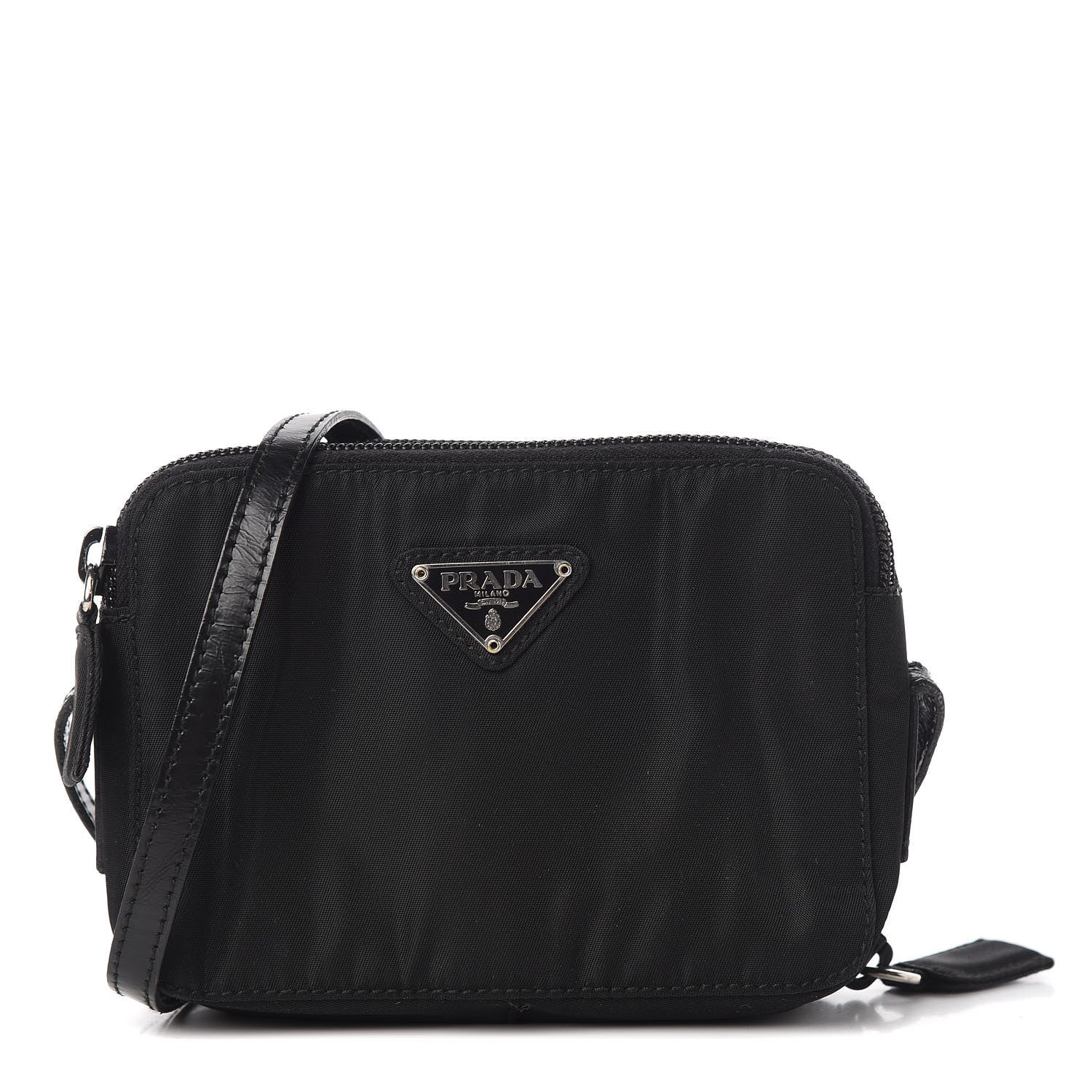 Prada Tessuto Nylon Mini Camera Crossbody Black 1 of 12