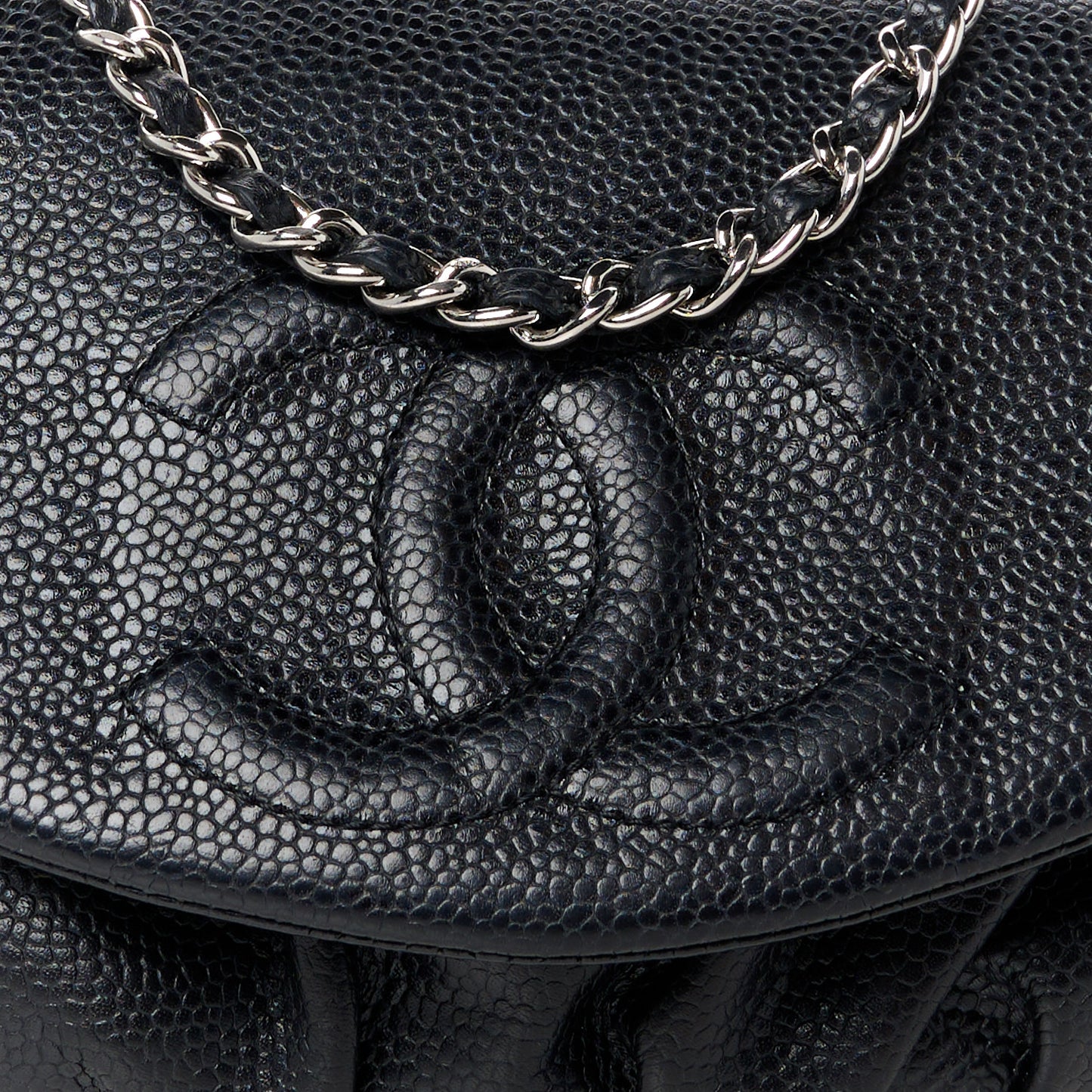 Caviar Half Moon Wallet On Chain WOC Black
