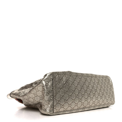 Gucci Metallic Guccissima Large Positano Tote Gold 4 of 11