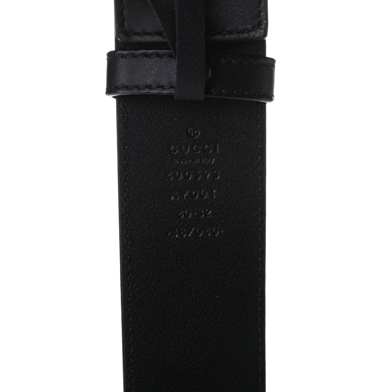 Gucci Calfskin Double G 40mm Belt 80 32 Black 4 of 5