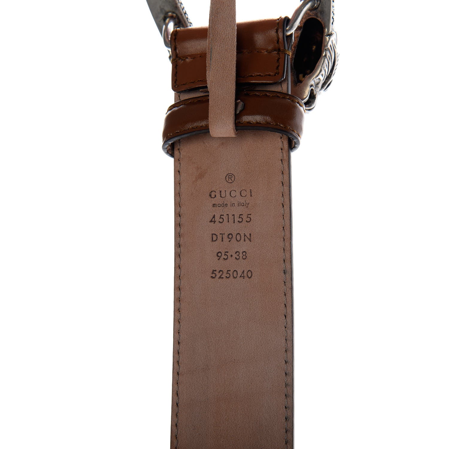Gucci Lisse Calfskin Dionysus 35mm Belt 95 38 Cuir 3 of 6