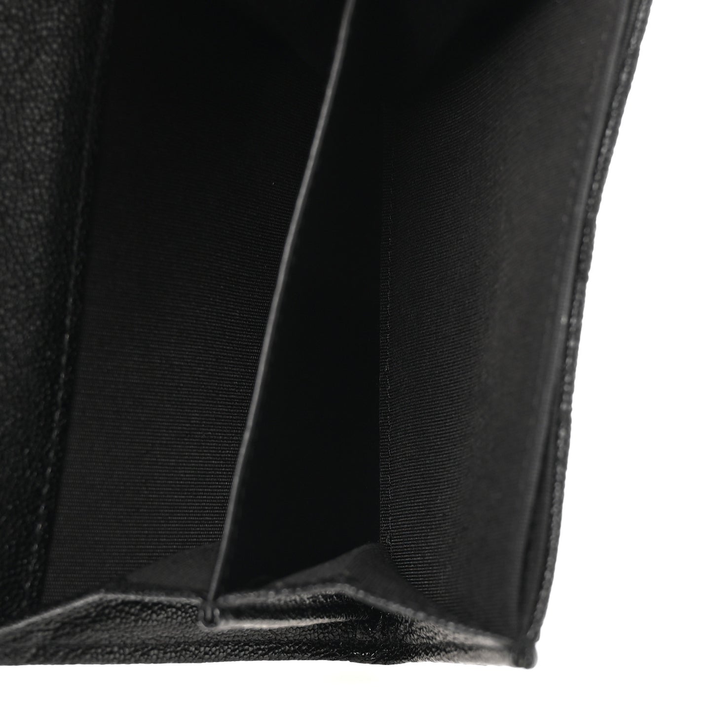 Caviar Quilted Boy Flap Card Holder Black