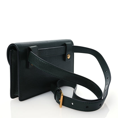 Christian Dior Goatskin Saddle Belt Bag Green 2 of 13