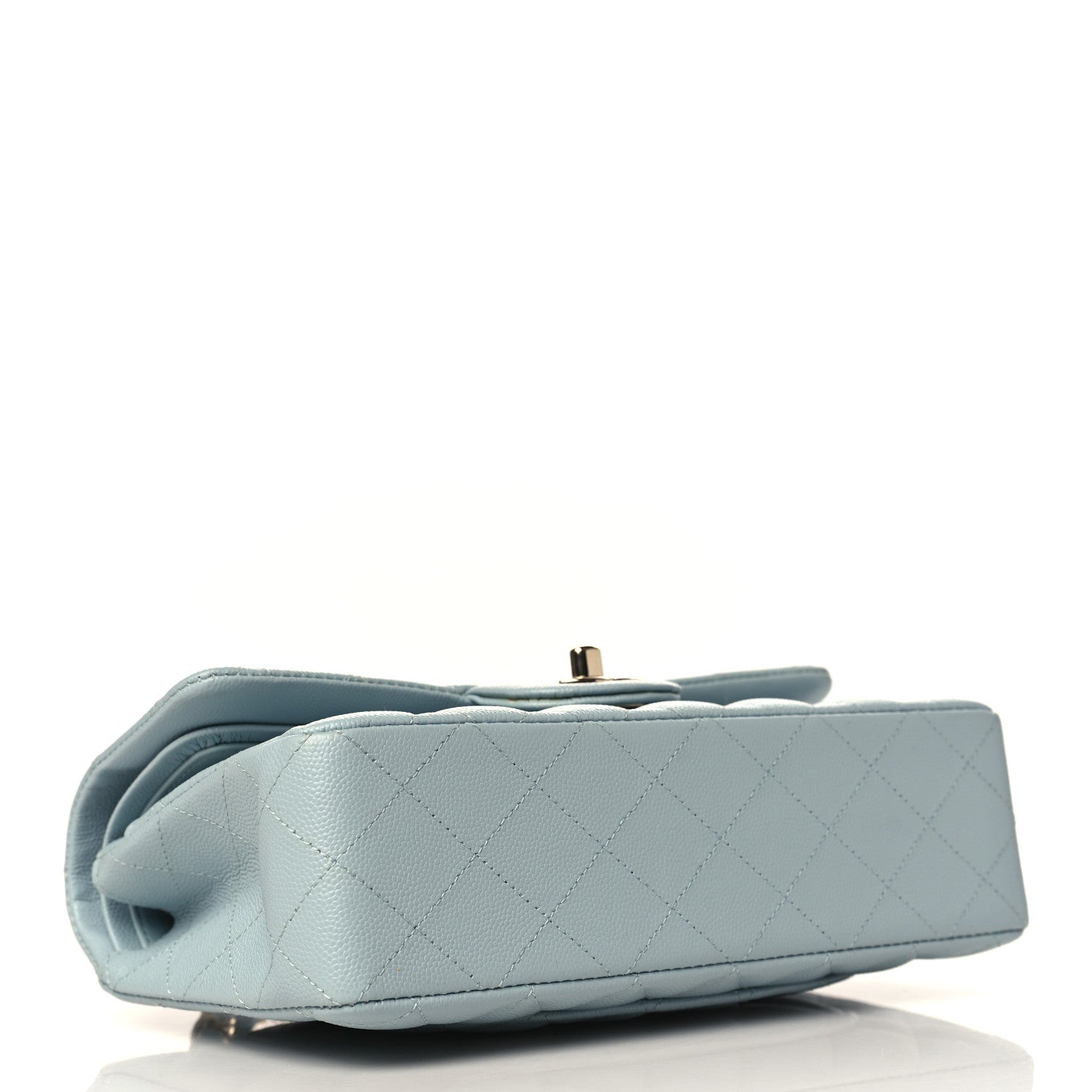 Chanel Caviar Quilted Small Double Flap Light Blue 4 of 10