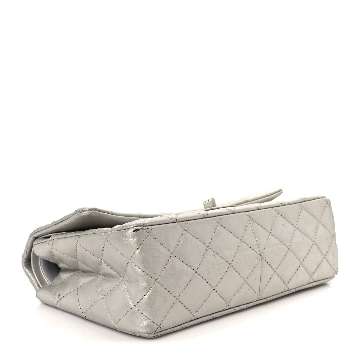 Chanel Metallic Lambskin Quilted 2.55 Reissue 226 Flap Silver 4 of 11
