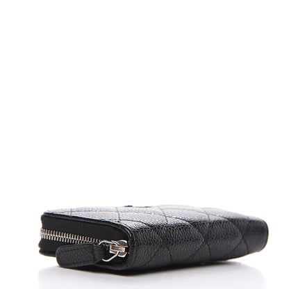 Chanel Caviar Quilted Zip Coin Purse Black 3 of 8