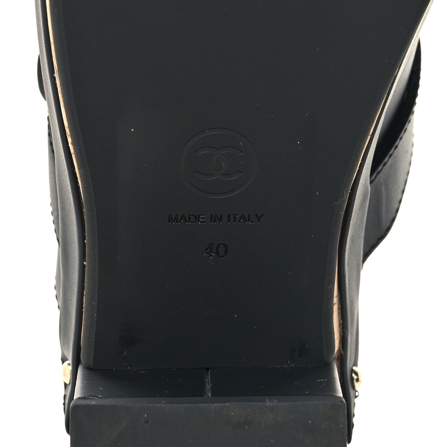 Chanel Calfskin CC Turn Lock Clogs 40 Black 7 of 9