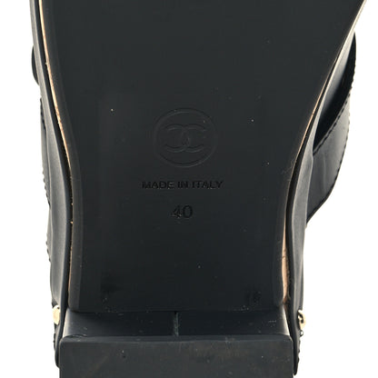 Chanel Calfskin CC Turn Lock Clogs 40 Black 7 of 9