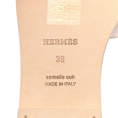Hermes Epsom Oran Sandals 38 Rose Pale 8 of 9
