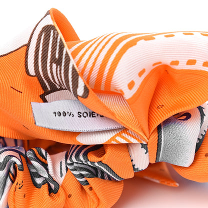 Hermes Silk Bella Twilly Scrunchie 3 of 5