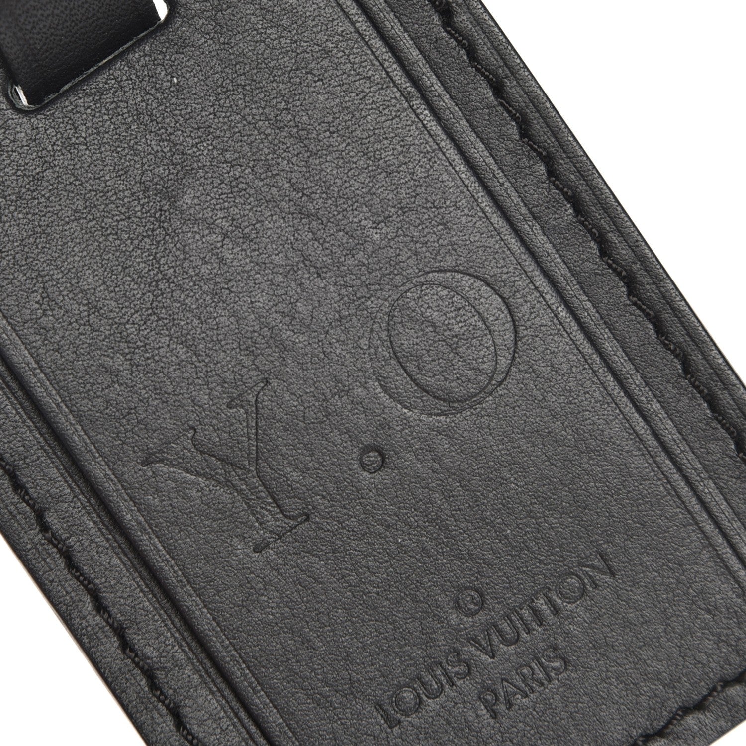 Louis Vuitton Calfskin Luggage Tag Black 4 of 4