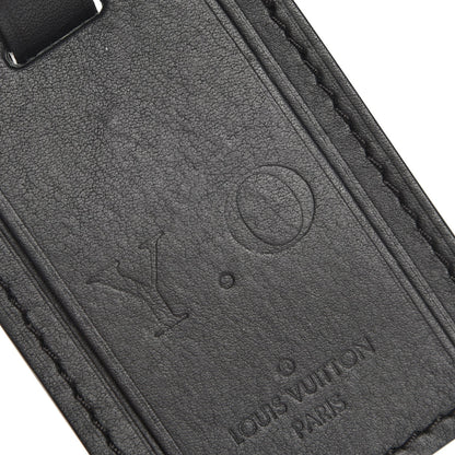 Louis Vuitton Calfskin Luggage Tag Black 4 of 4