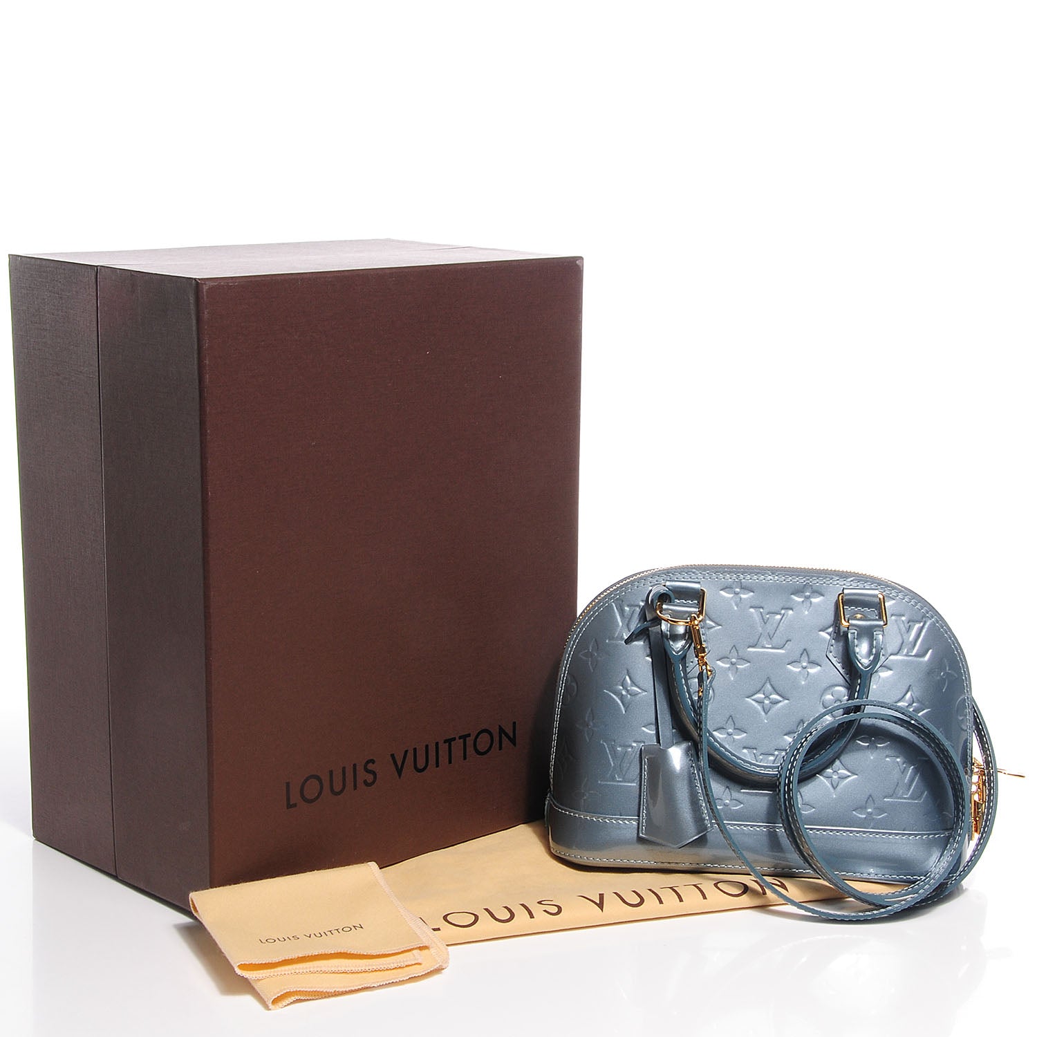 Louis Vuitton Vernis Alma BB Givre 5 of 8