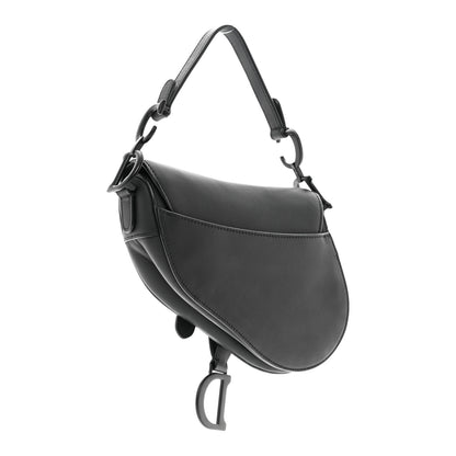 Christian Dior Ultra Matte Calfskin Mini Saddle Bag Black 3 of 10