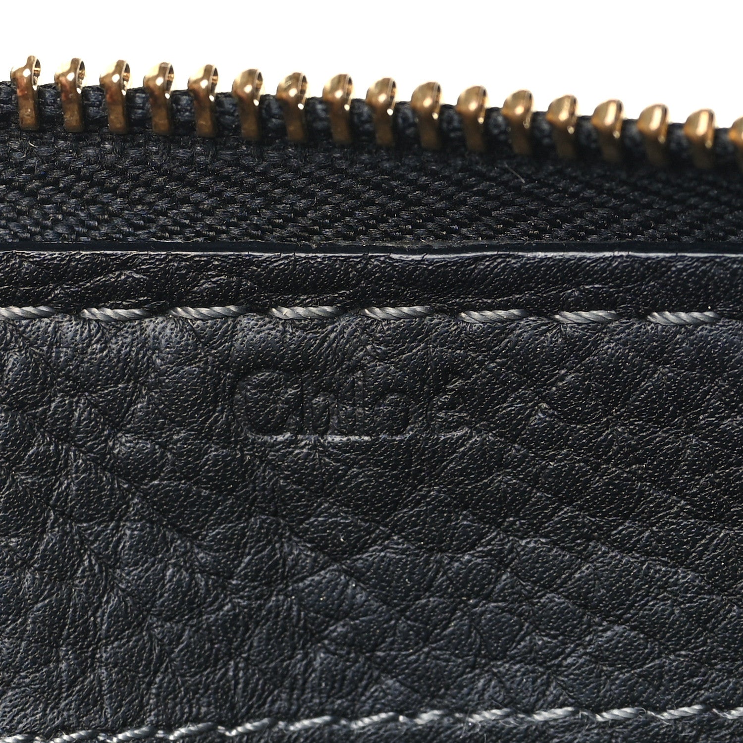 Chloe Grained Calfskin Marcie Long Zip Around Wallet Black 6 of 9