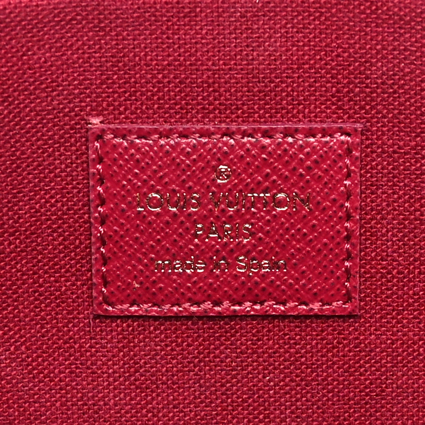 Monogram Pochette Felicie Chain Wallet Fuchsia