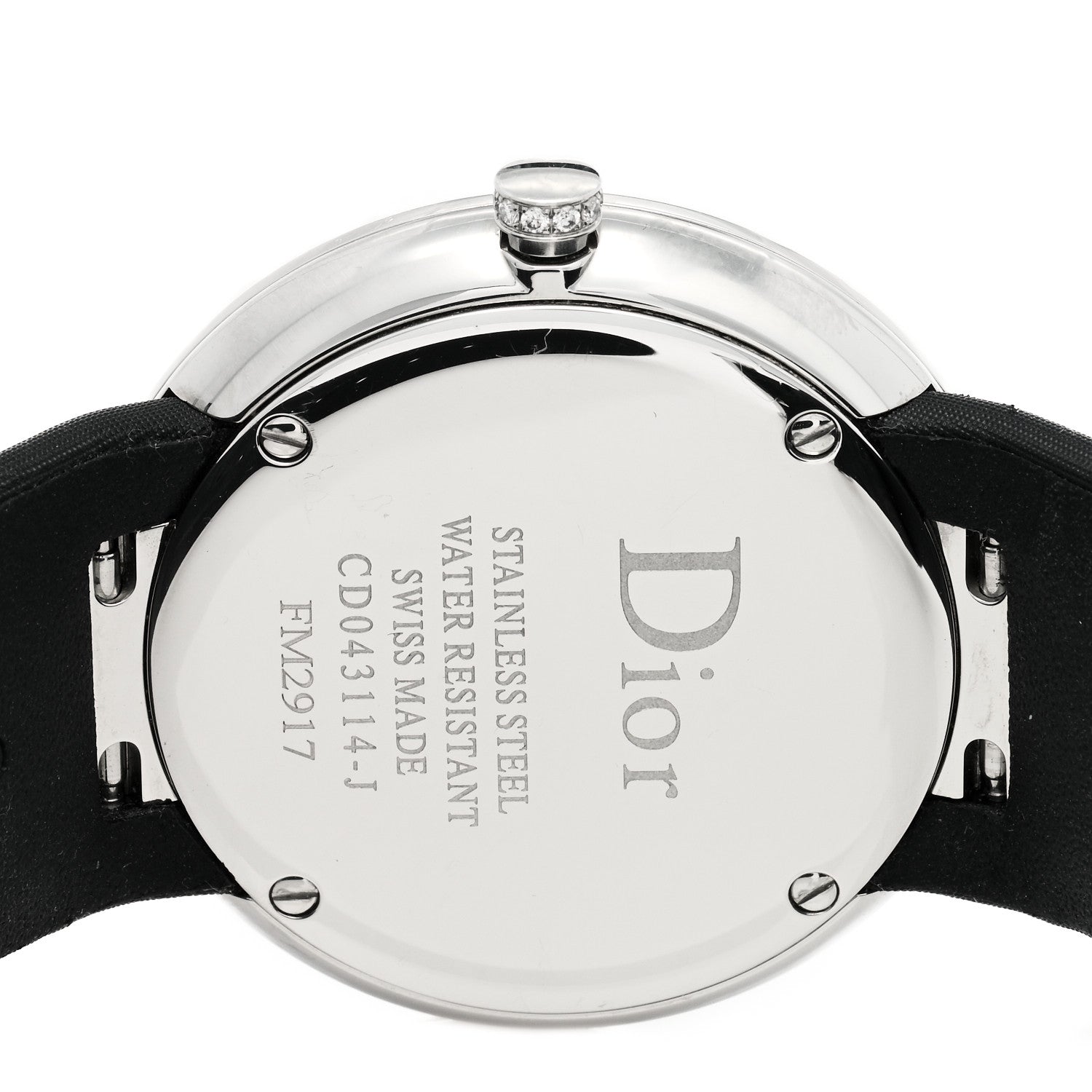 Christian Dior Stainless Steel Satin Diamond Bezel Mother of Pearl 38mm La D De Dior Quartz Watch 4 of 5