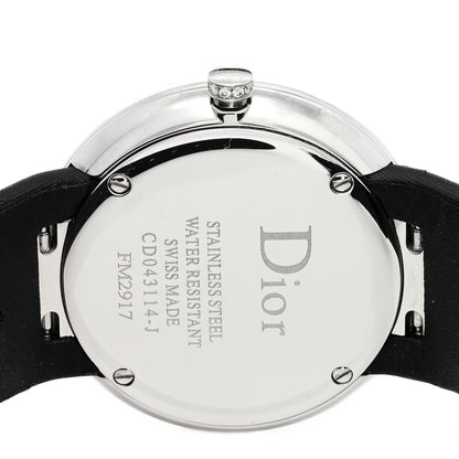 Christian Dior Stainless Steel Satin Diamond Bezel Mother of Pearl 38mm La D De Dior Quartz Watch 4 of 5