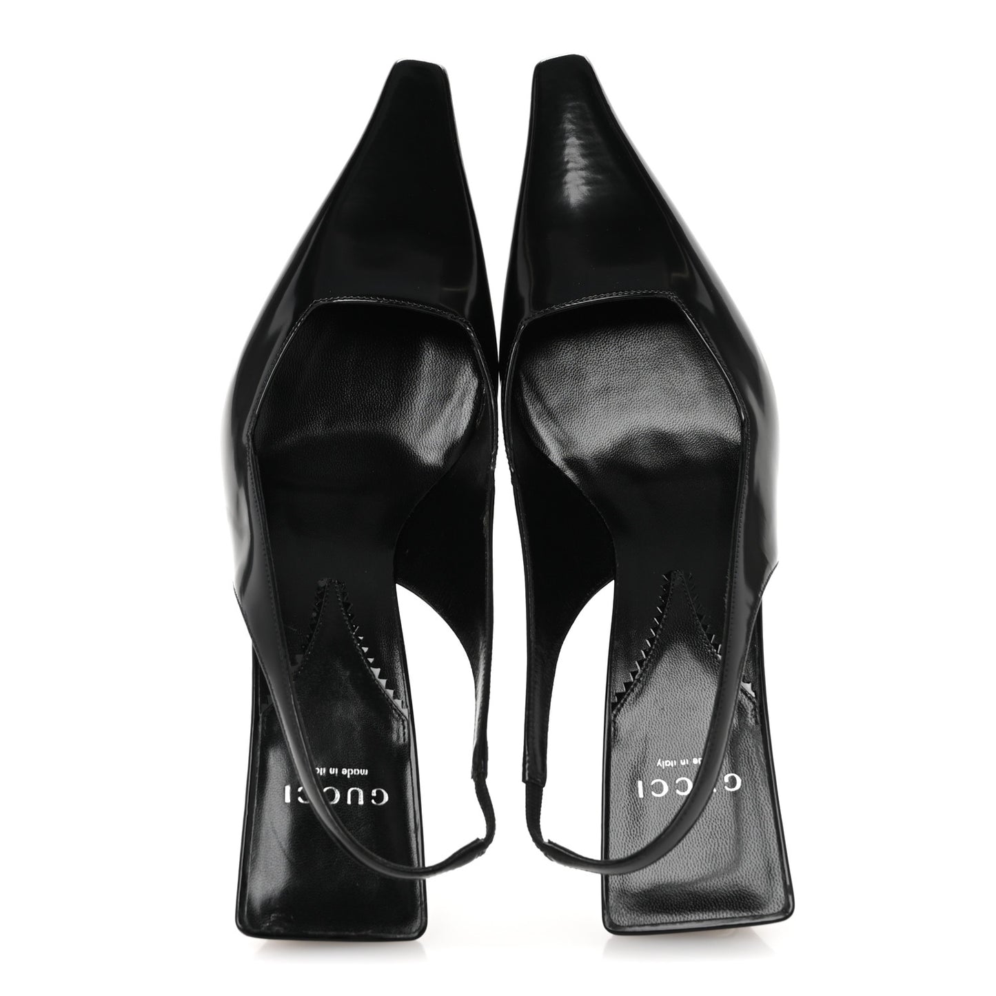 Nappa Mallory Pointed Toe Slingback Sandal 39.5 Black