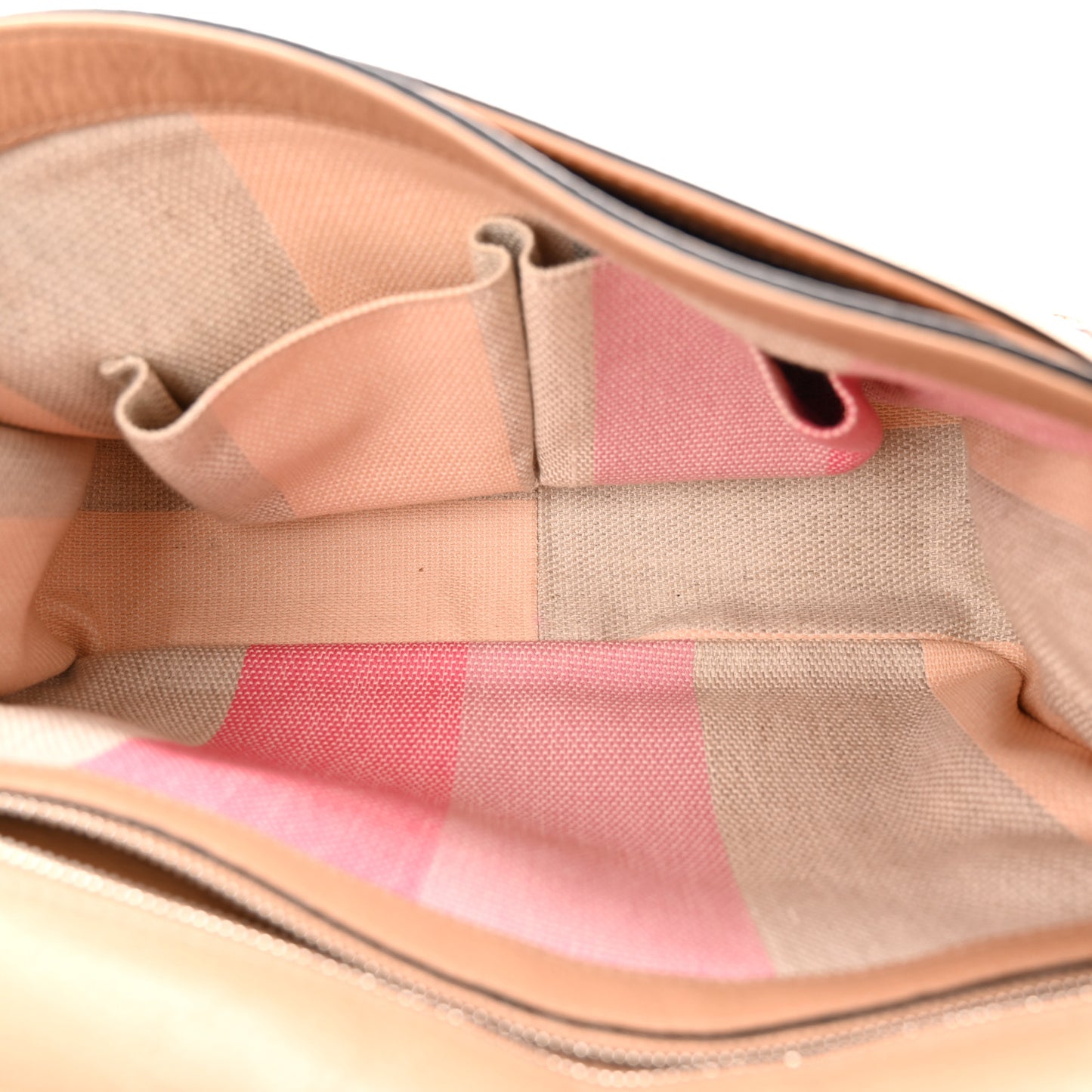 Cellarius Calfskin Medium Bamboo Daily Flap Shoulder Bag Camelia