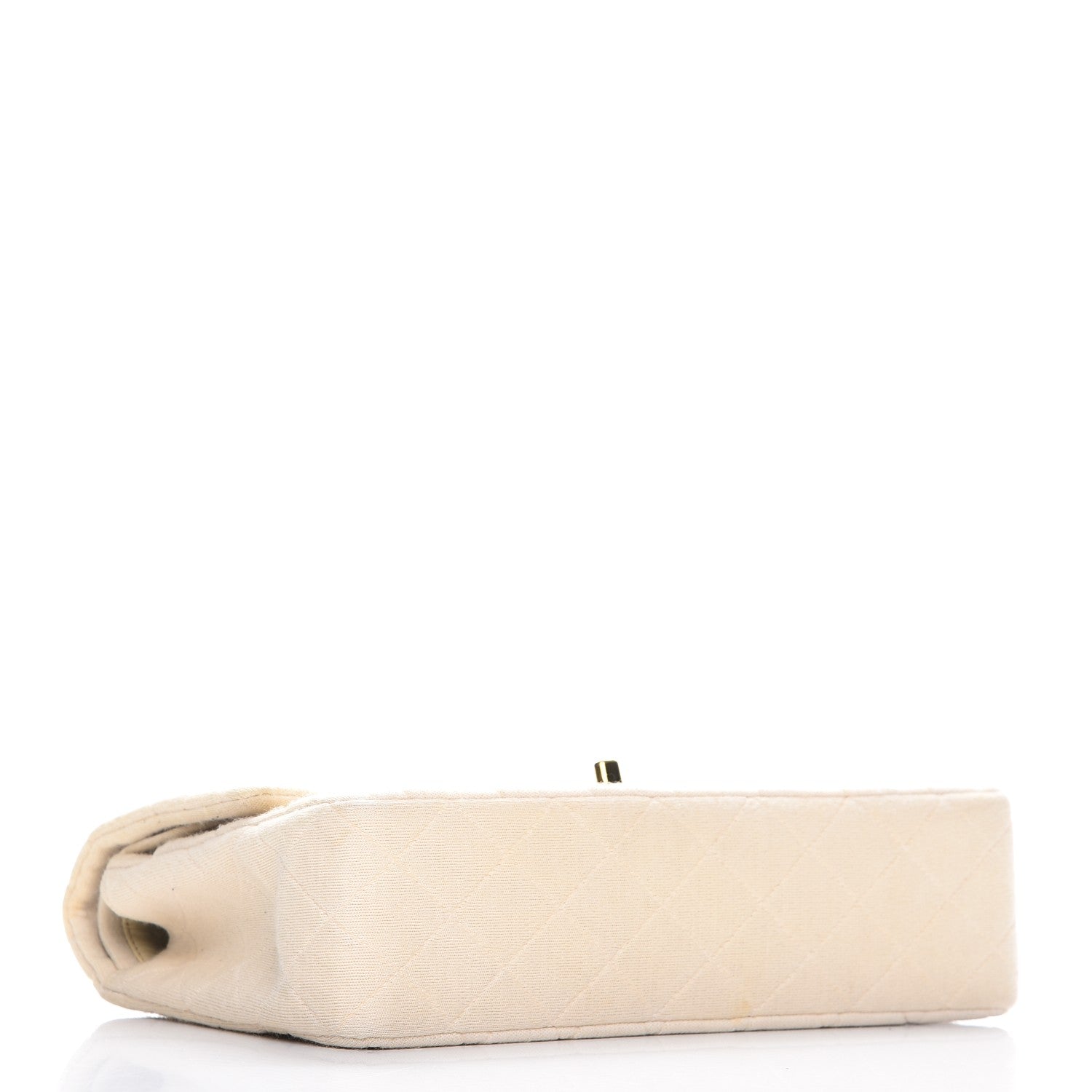 Chanel Jersey Quilted Medium Double Flap Beige 4 of 18