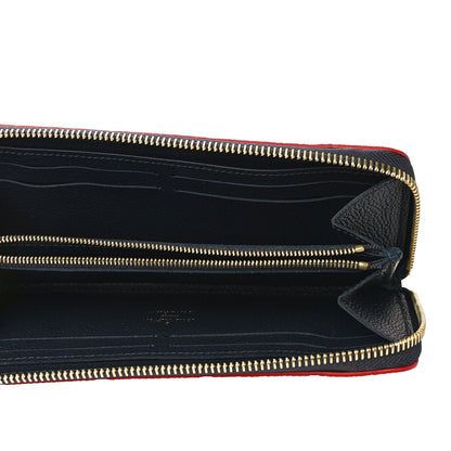 Louis Vuitton Empreinte Blooming Flowers Clemence Wallet Marine Rouge 5 of 10