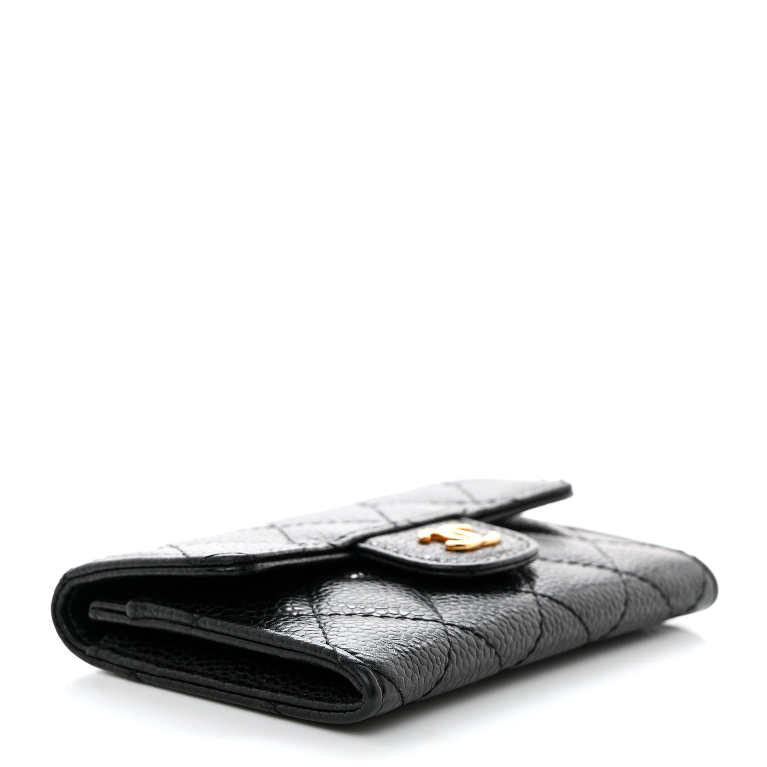 Chanel Caviar Quilted Flap Card Holder Black 4 of 8
