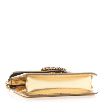 Dolce & Gabbana Smooth Calfskin Devotion Envelope Top Handle Bag Gold 4 of 9