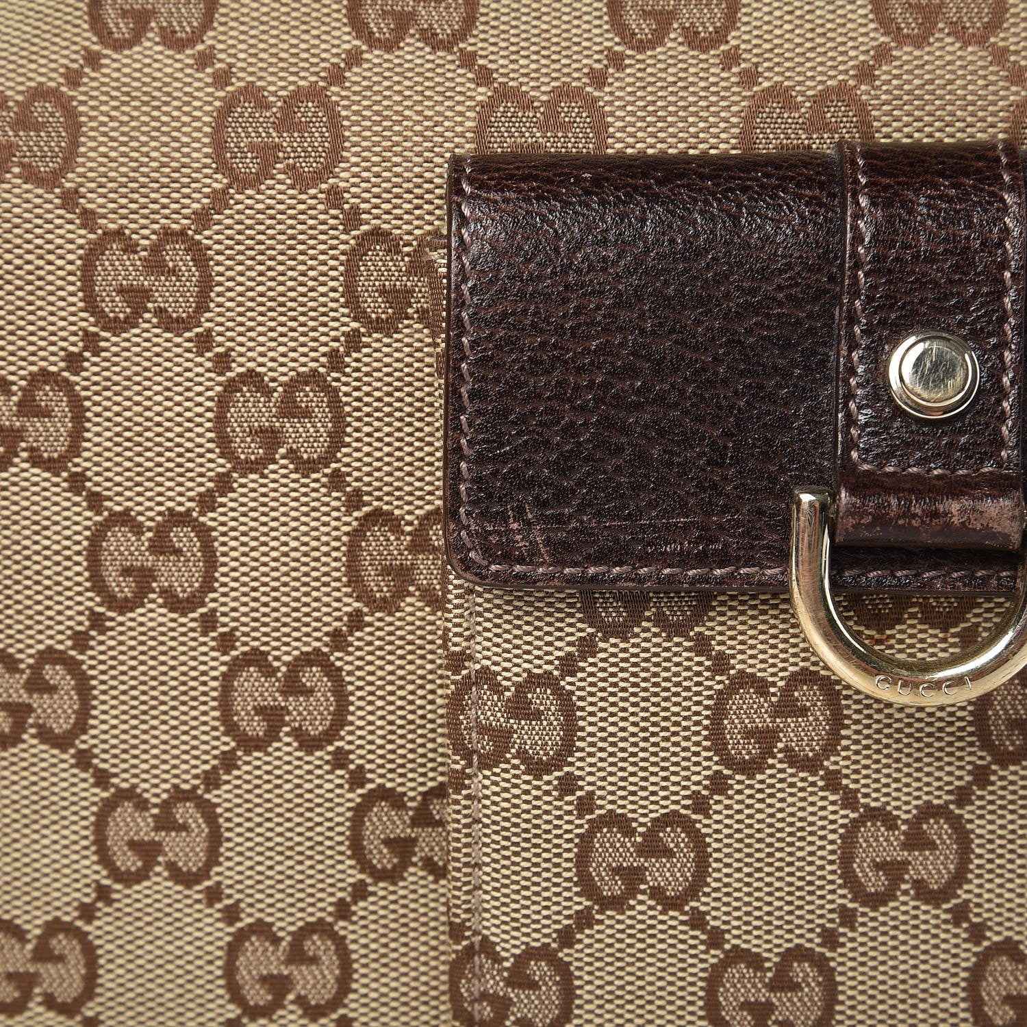 Gucci Monogram Abbey D Ring Tote Dark Brown 10 of 10